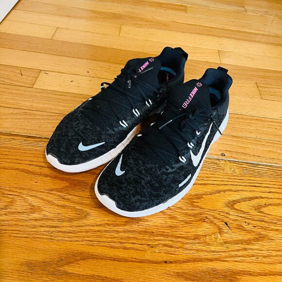 NIKE Free Run 5.0 Next Nature Mesh Sneakers Black Mens 9.5 - Picture 16 of 16